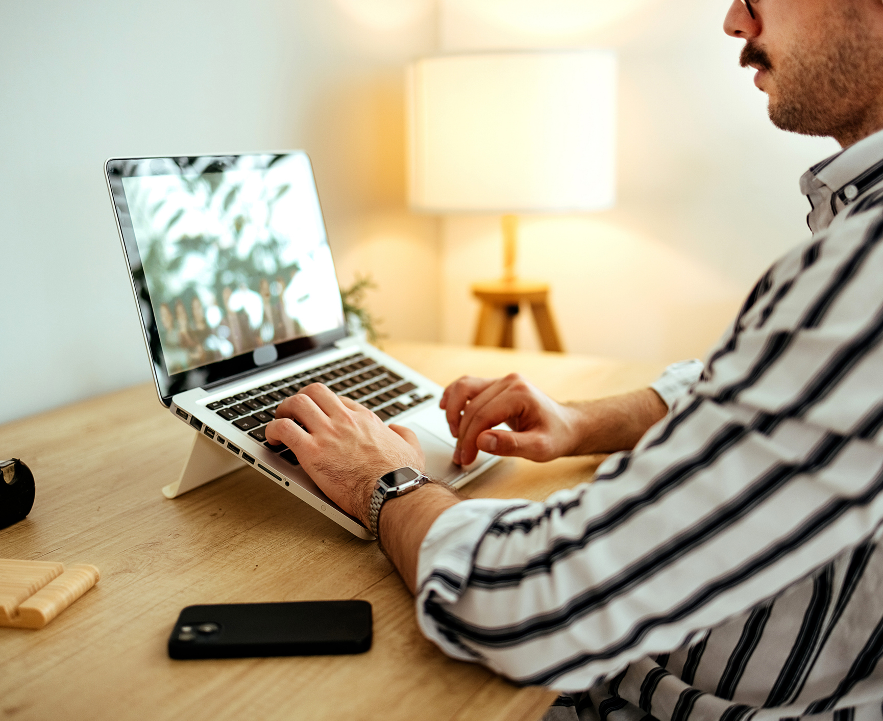 Man watching reinsurance tutorials 4